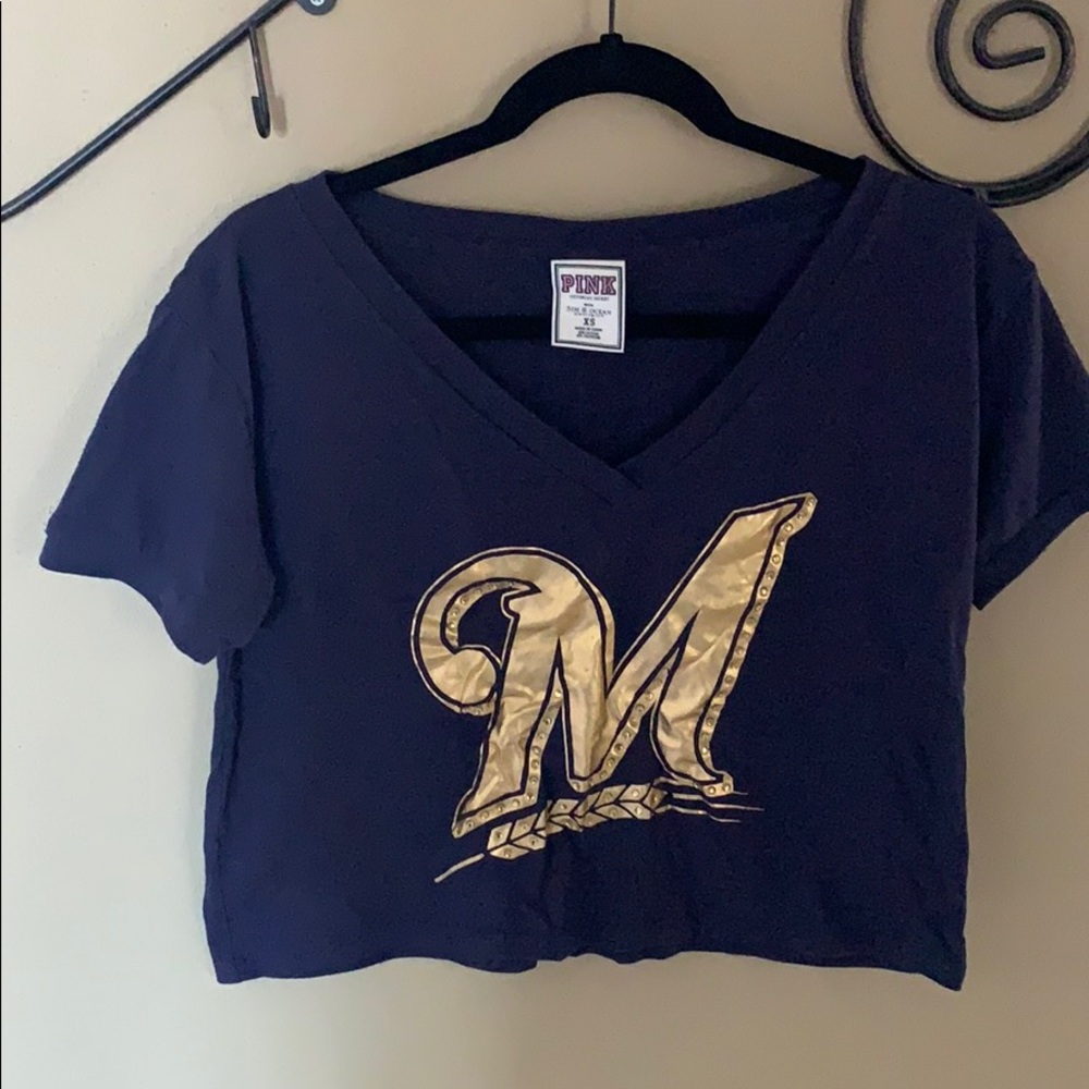 VS PINK Milwaukee Brewers crop top
